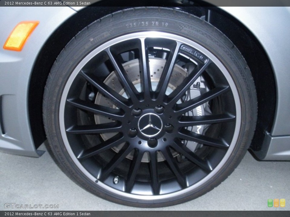 2012 Mercedes-Benz C 63 AMG Edition 1 Sedan Wheel and Tire Photo #55406413