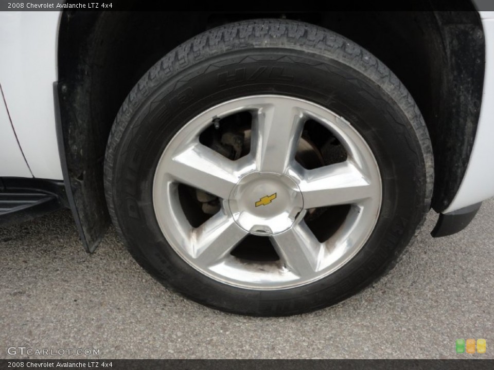 2008 Chevrolet Avalanche LTZ 4x4 Wheel and Tire Photo #55408740