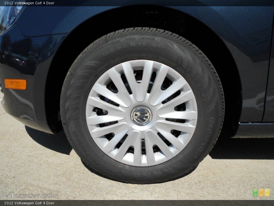 2012 Volkswagen Golf 4 Door Wheel and Tire Photo #55416912