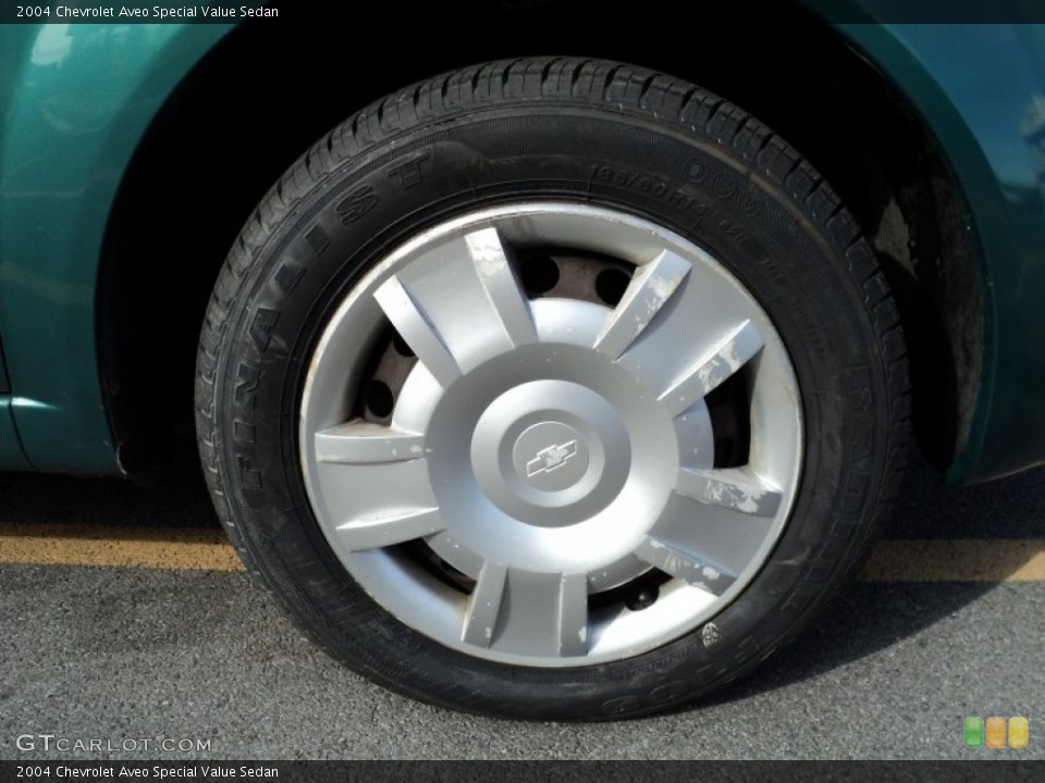 2004 Chevrolet Aveo Special Value Sedan Wheel and Tire Photo #55432350
