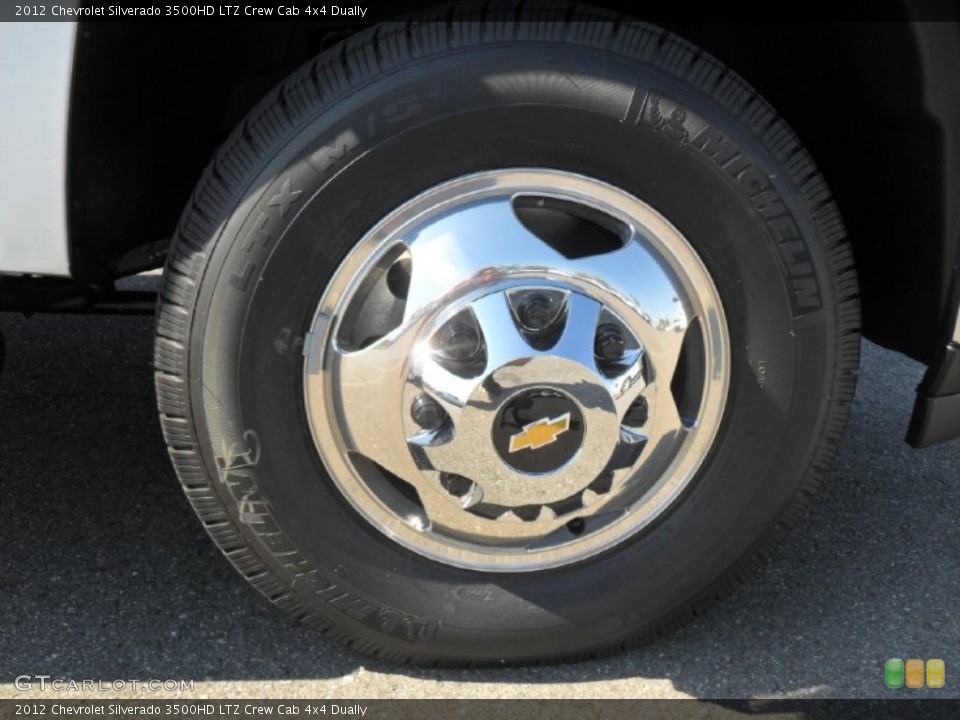 2012 Chevrolet Silverado 3500HD LTZ Crew Cab 4x4 Dually Wheel and Tire Photo #55441314