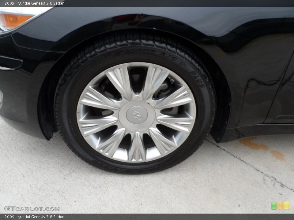 2009 Hyundai Genesis 3.8 Sedan Wheel and Tire Photo #55441990