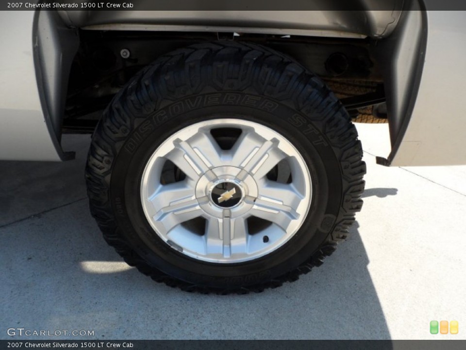 2007 Chevrolet Silverado 1500 LT Crew Cab Wheel and Tire Photo #55443049