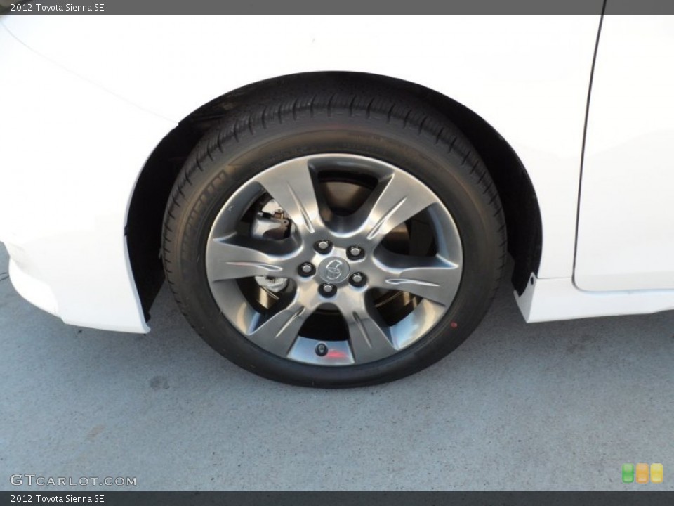 2012 Toyota Sienna SE Wheel and Tire Photo #55445128