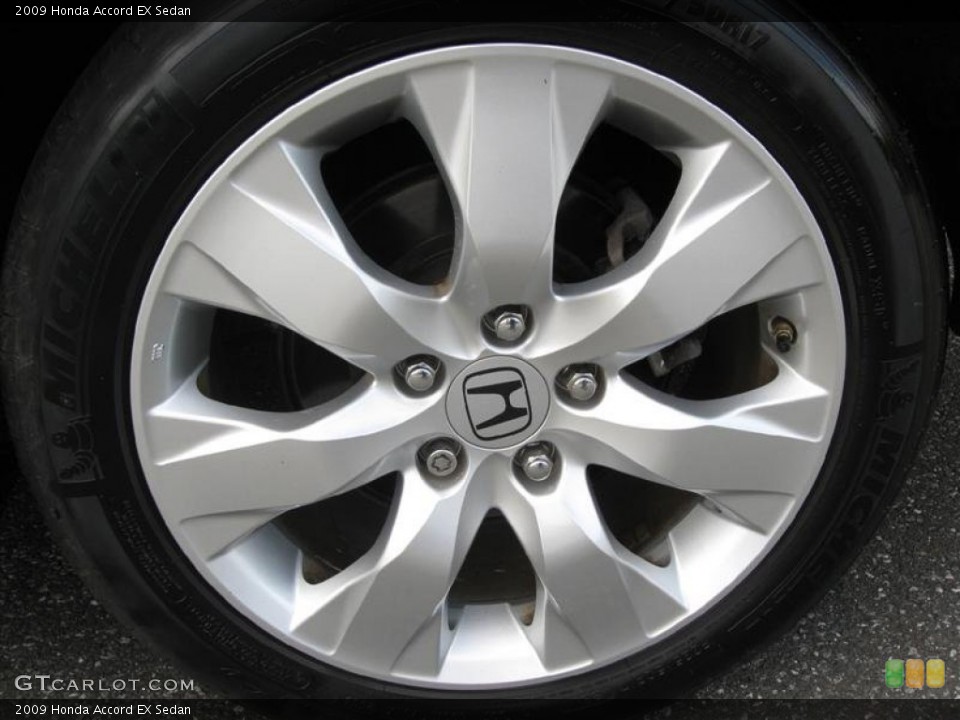 2009 Honda Accord EX Sedan Wheel and Tire Photo #55451291