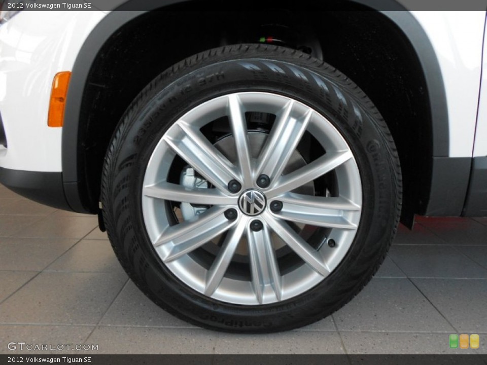 2012 Volkswagen Tiguan SE Wheel and Tire Photo #55456121