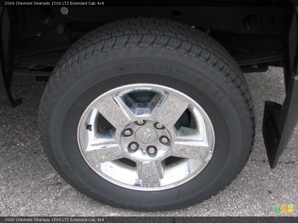 2009 Chevrolet Silverado 1500 LTZ Extended Cab 4x4 Wheel and Tire Photo #55461739
