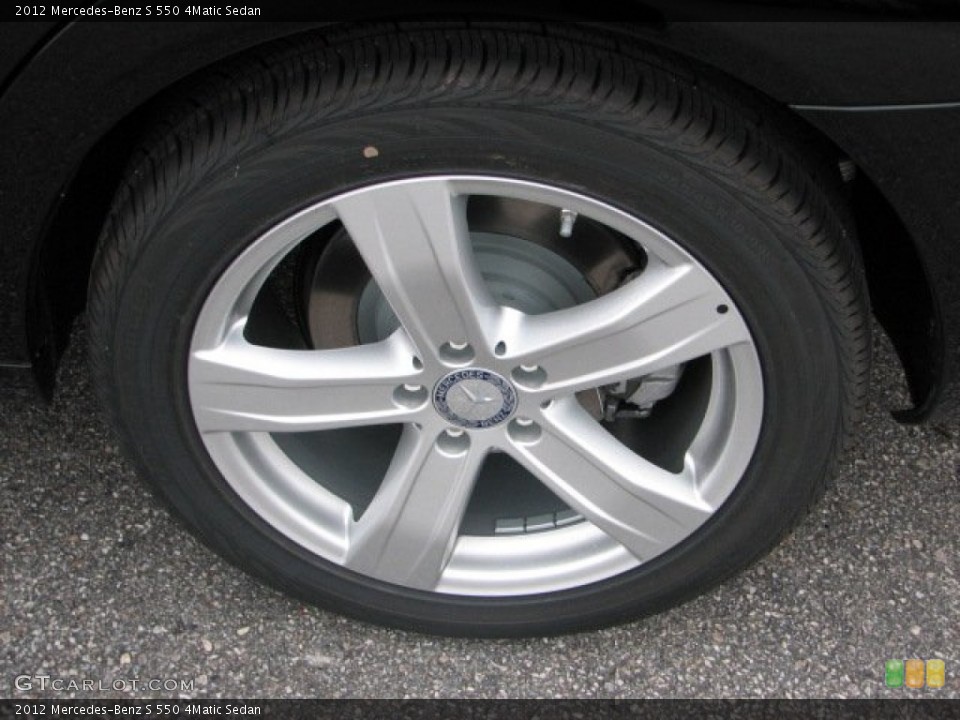 2012 Mercedes-Benz S 550 4Matic Sedan Wheel and Tire Photo #55463174