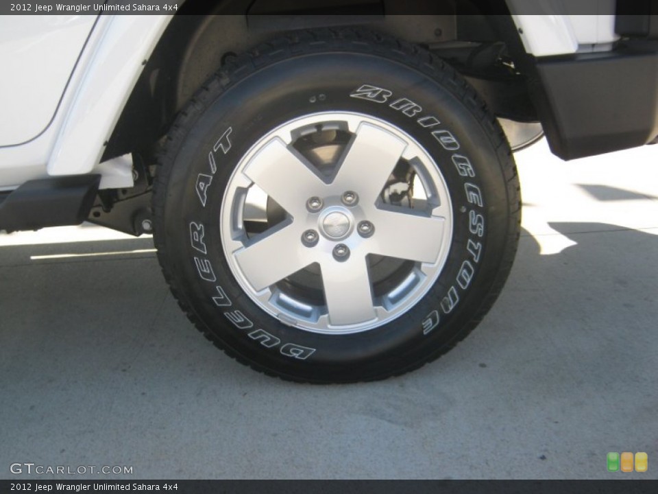 2012 Jeep Wrangler Unlimited Sahara 4x4 Wheel and Tire Photo #55486271