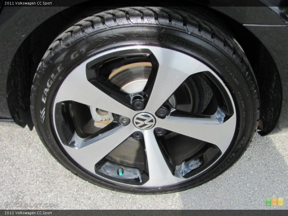 2011 Volkswagen CC Sport Wheel and Tire Photo #55490826