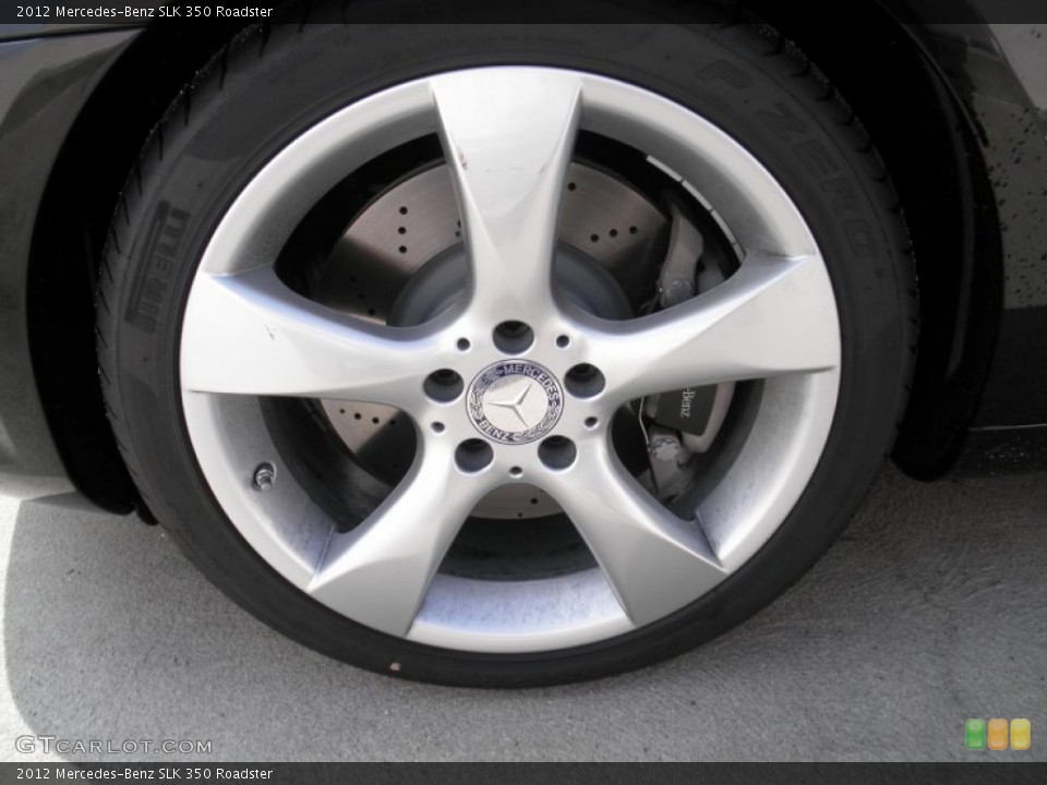 2012 Mercedes-Benz SLK 350 Roadster Wheel and Tire Photo #55494869