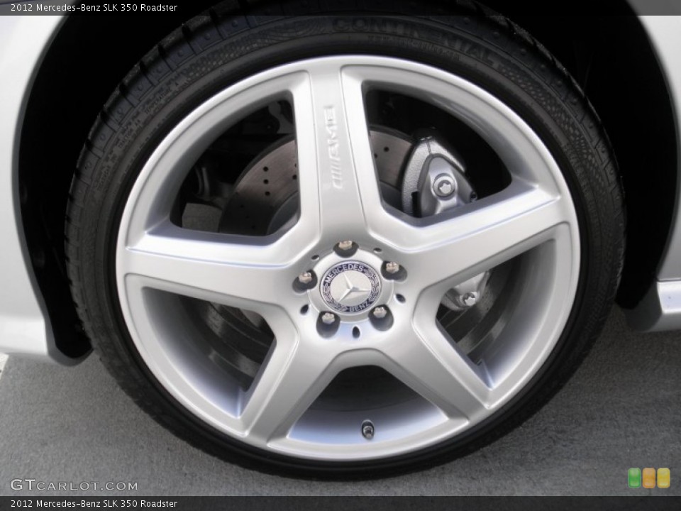 2012 Mercedes-Benz SLK 350 Roadster Wheel and Tire Photo #55494956