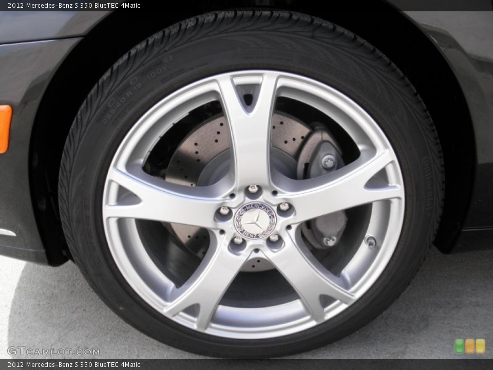 2012 Mercedes-Benz S 350 BlueTEC 4Matic Wheel and Tire Photo #55495232