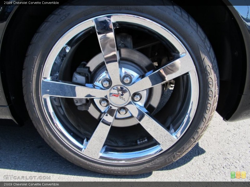 2009 Chevrolet Corvette Convertible Wheel and Tire Photo #55504295