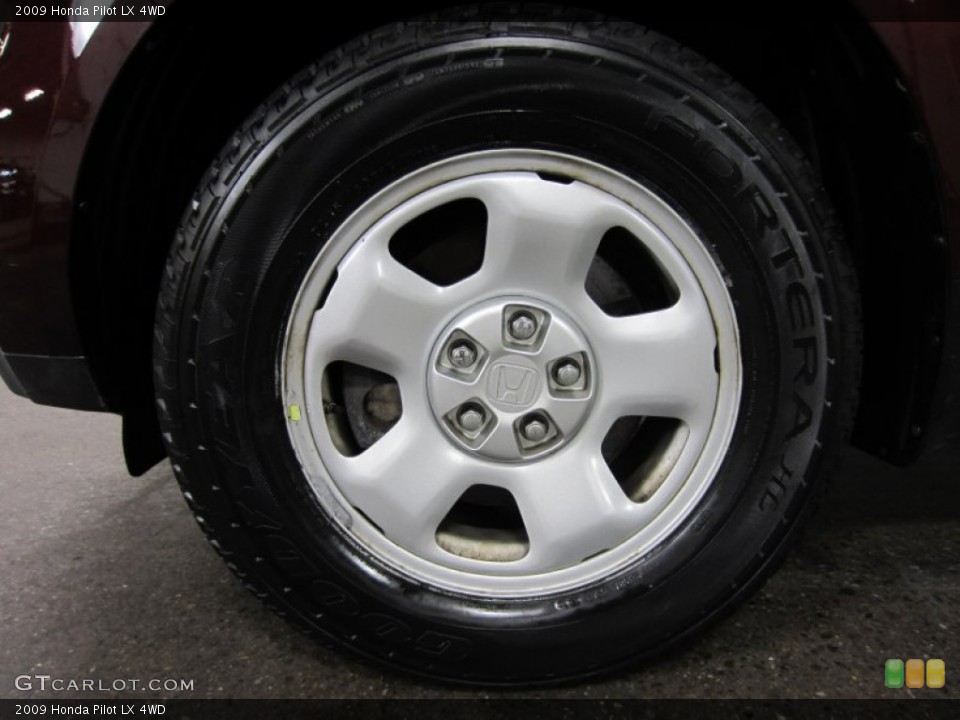 2009 Honda Pilot LX 4WD Wheel and Tire Photo #55509374
