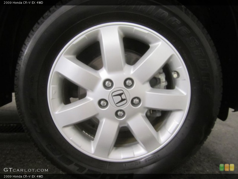 2009 Honda CR-V EX 4WD Wheel and Tire Photo #55509712
