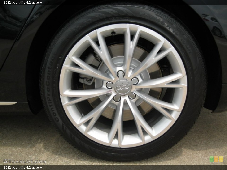 2012 Audi A8 L 4.2 quattro Wheel and Tire Photo #55520306