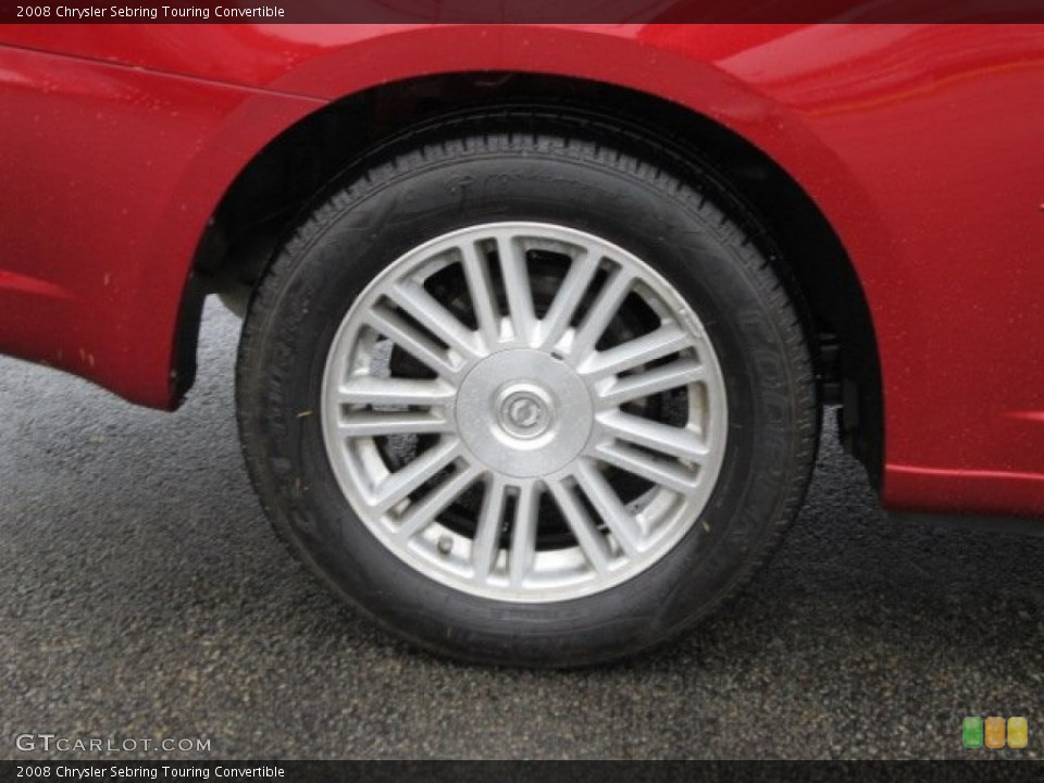 2008 Chrysler Sebring Touring Convertible Wheel and Tire Photo #55549389