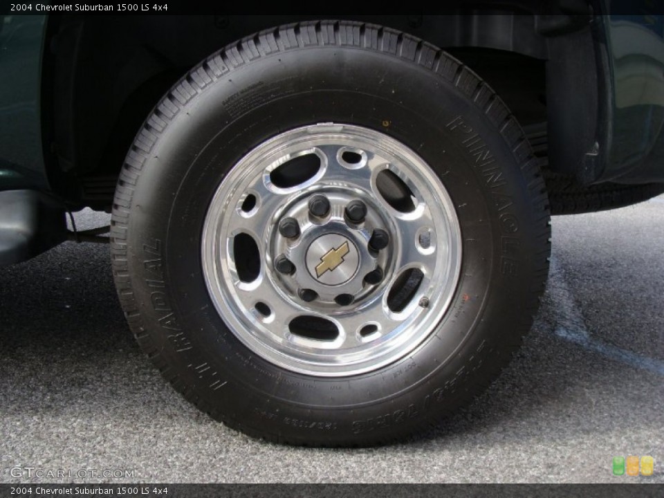 2004 Chevrolet Suburban 1500 LS 4x4 Wheel and Tire Photo #55553805