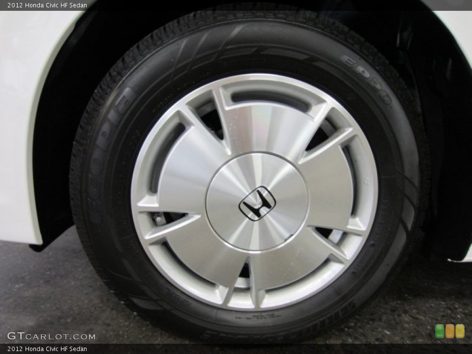 2012 Honda Civic HF Sedan Wheel and Tire Photo #55553895