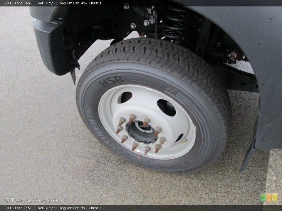 2011 Ford F450 Super Duty XL Regular Cab 4x4 Chassis Wheel and Tire Photo #55562508