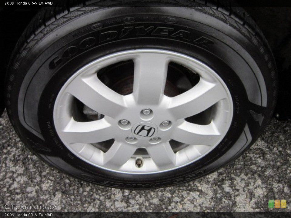 2009 Honda CR-V EX 4WD Wheel and Tire Photo #55562520
