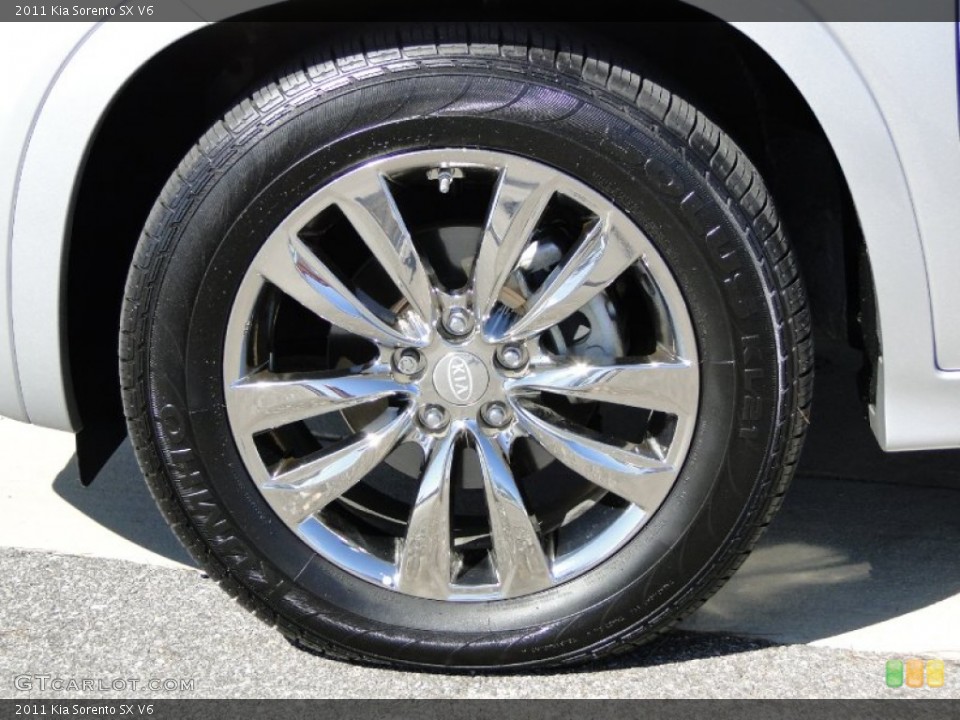 2011 Kia Sorento SX V6 Wheel and Tire Photo #55568271