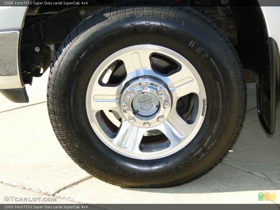 2005 Ford F350 Super Duty Lariat SuperCab 4x4 Wheel and Tire Photo #55568868