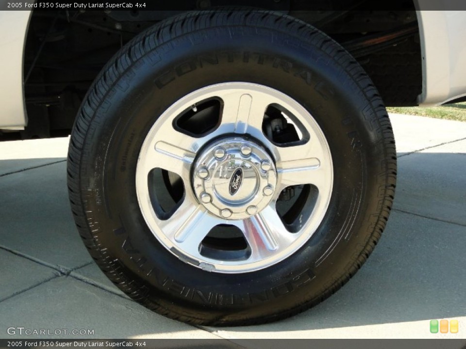 2005 Ford F350 Super Duty Lariat SuperCab 4x4 Wheel and Tire Photo #55568877