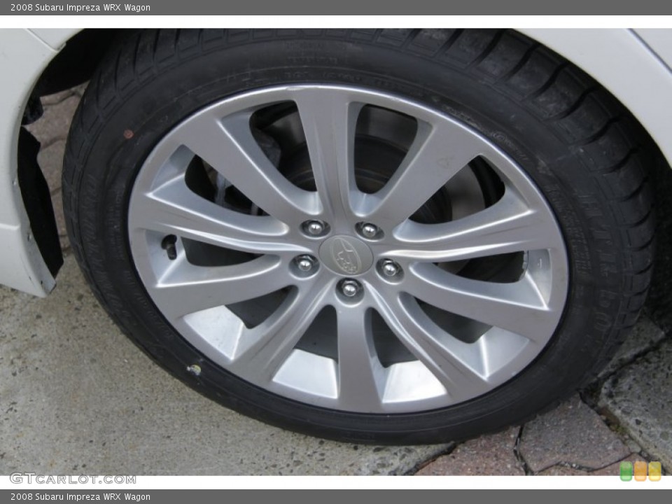 2008 Subaru Impreza WRX Wagon Wheel and Tire Photo #55573968