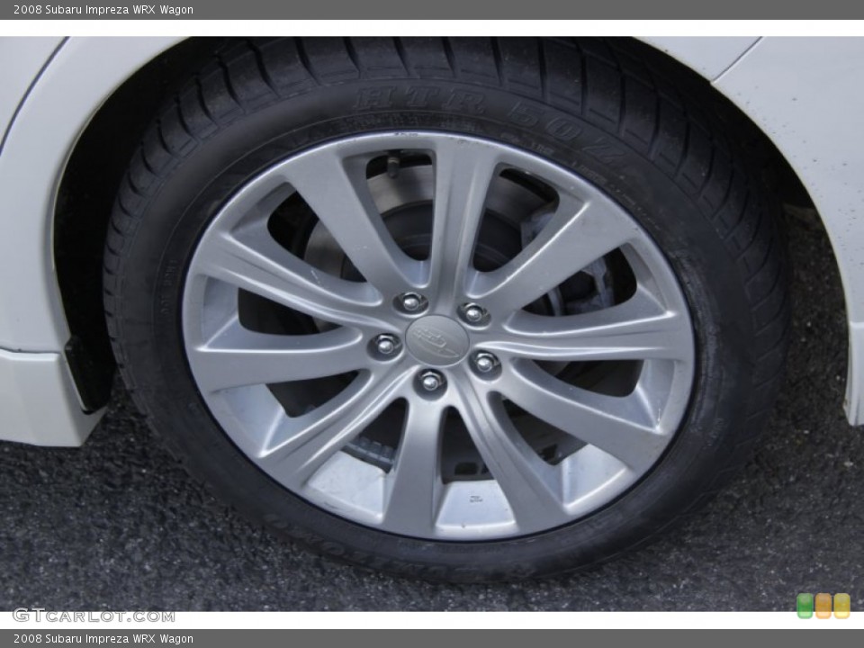 2008 Subaru Impreza WRX Wagon Wheel and Tire Photo #55573974