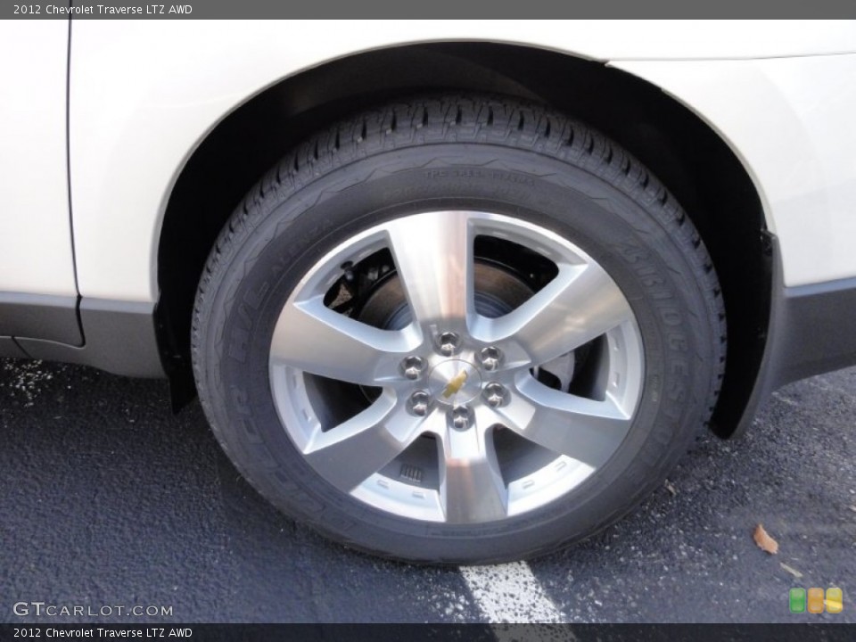 2012 Chevrolet Traverse LTZ AWD Wheel and Tire Photo #55578441