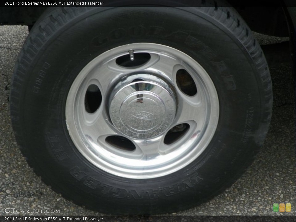 2011 Ford E Series Van E350 XLT Extended Passenger Wheel and Tire Photo #55583539