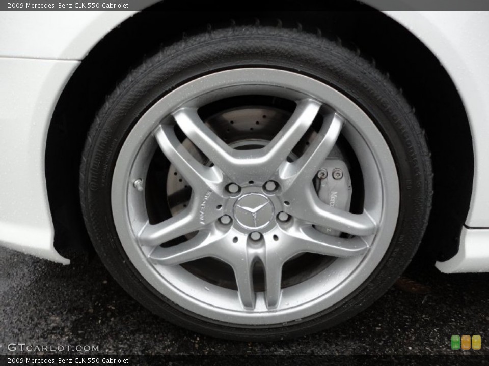 2009 Mercedes-Benz CLK 550 Cabriolet Wheel and Tire Photo #55585075