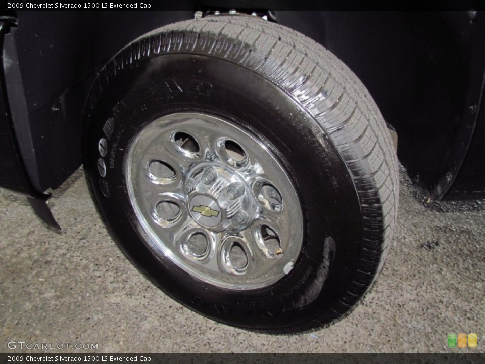 2009 Chevrolet Silverado 1500 LS Extended Cab Wheel and Tire Photo #55586410