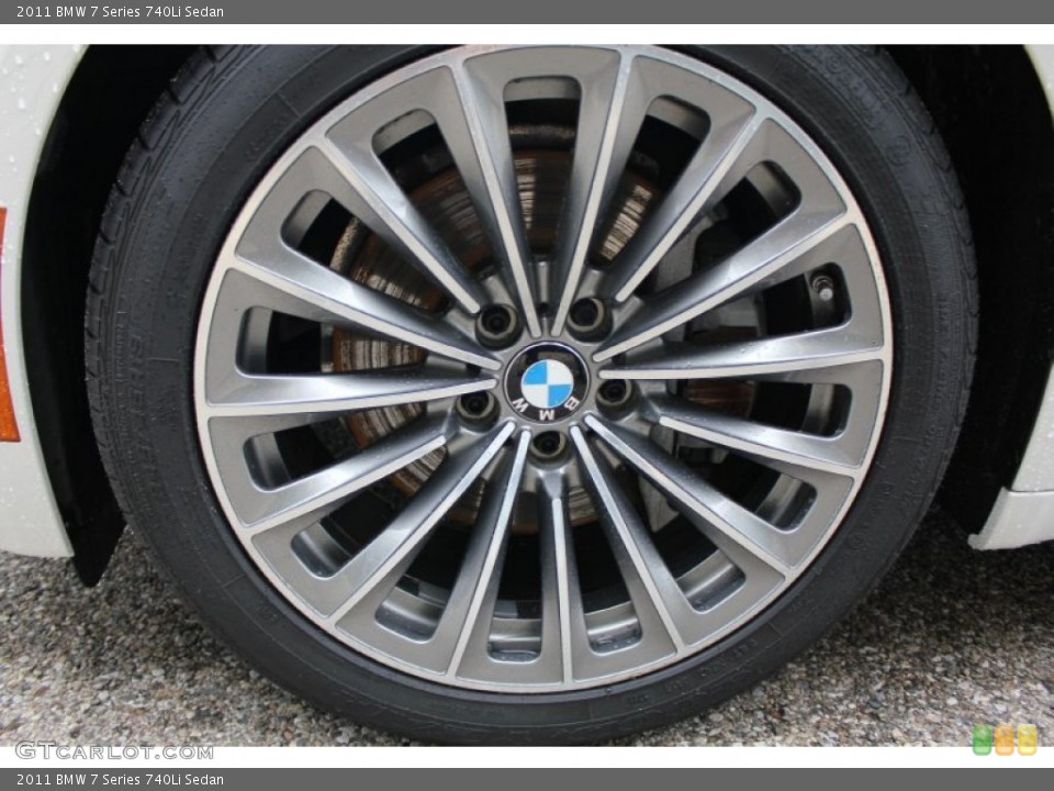 2011 BMW 7 Series 740Li Sedan Wheel and Tire Photo #55587772