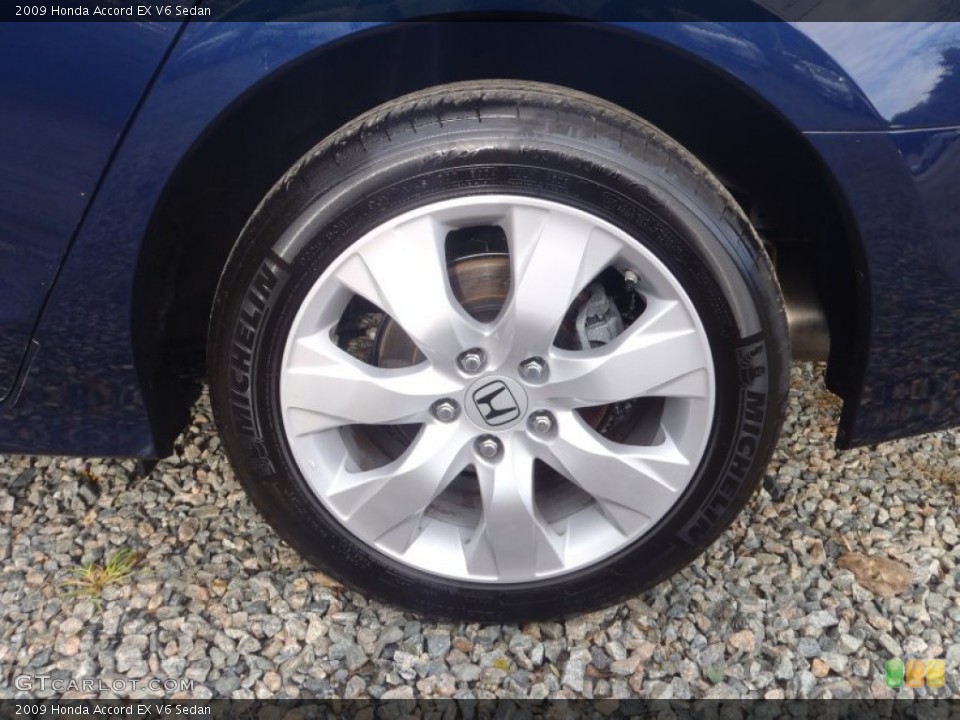 2009 Honda Accord EX V6 Sedan Wheel and Tire Photo #55589563