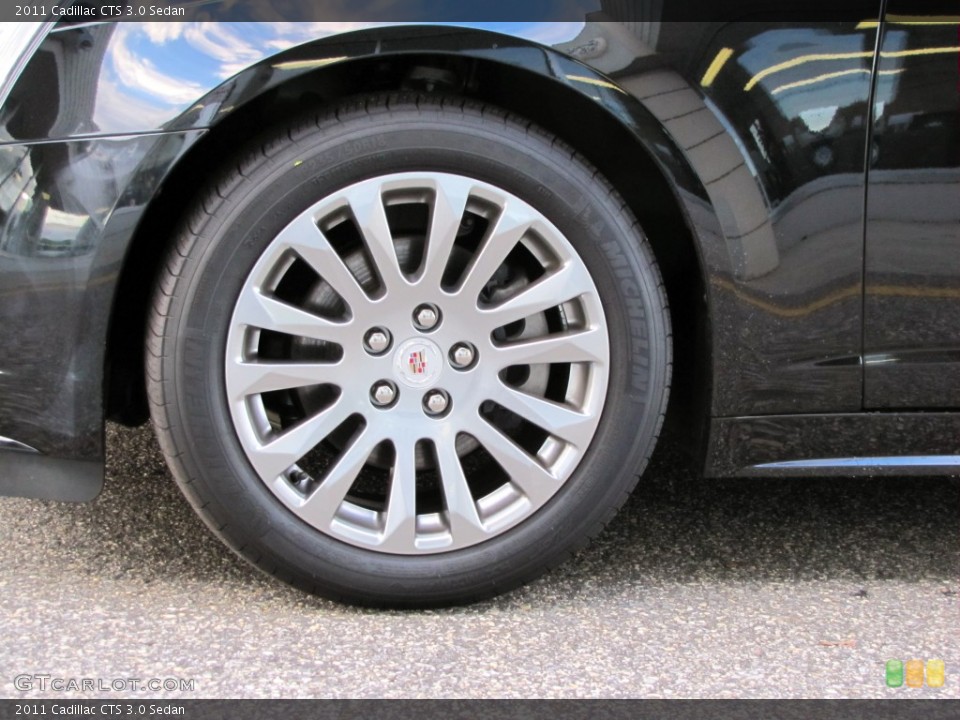 2011 Cadillac CTS 3.0 Sedan Wheel and Tire Photo #55597618
