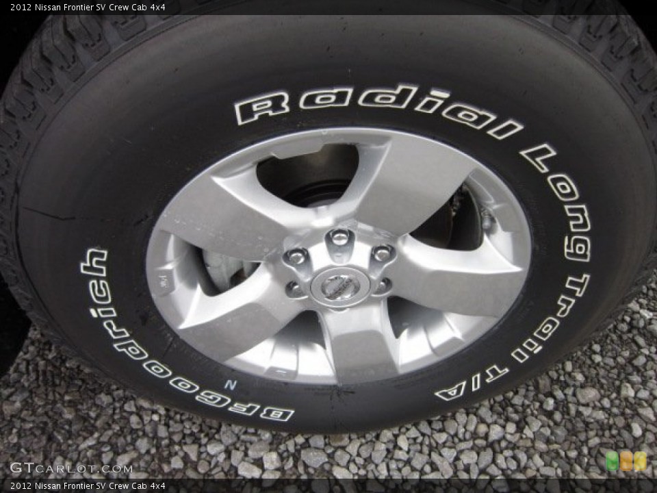 2012 Nissan Frontier SV Crew Cab 4x4 Wheel and Tire Photo #55608322