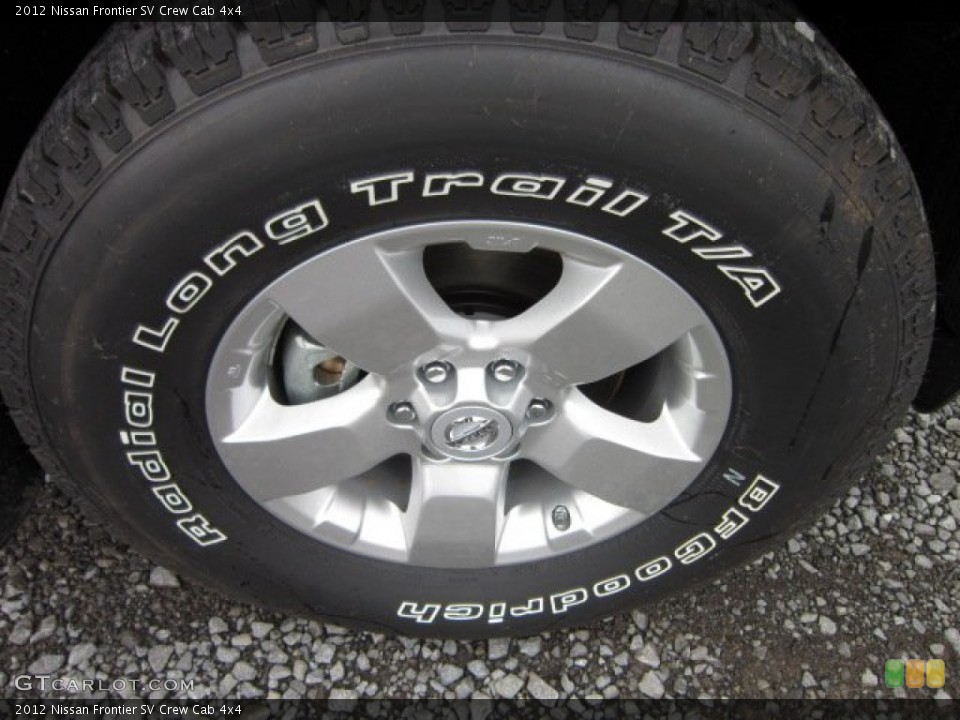 2012 Nissan Frontier SV Crew Cab 4x4 Wheel and Tire Photo #55608691
