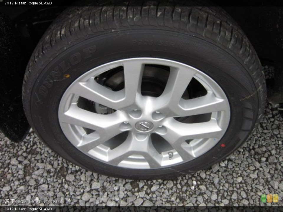 2012 Nissan Rogue SL AWD Wheel and Tire Photo #55609399