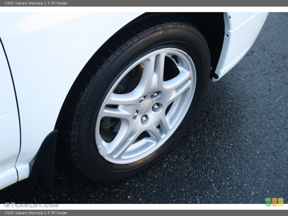 2005 Subaru Impreza 2.5 RS Sedan Wheel and Tire Photo #55610965