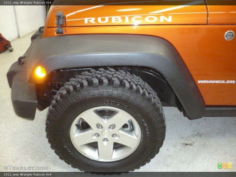 2011 Jeep Wrangler Rubicon 4x4 Wheel and Tire Photo #55617151