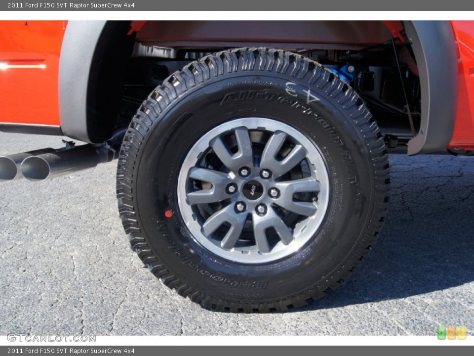 2011 Ford F150 SVT Raptor SuperCrew 4x4 Wheel and Tire Photo #55617661