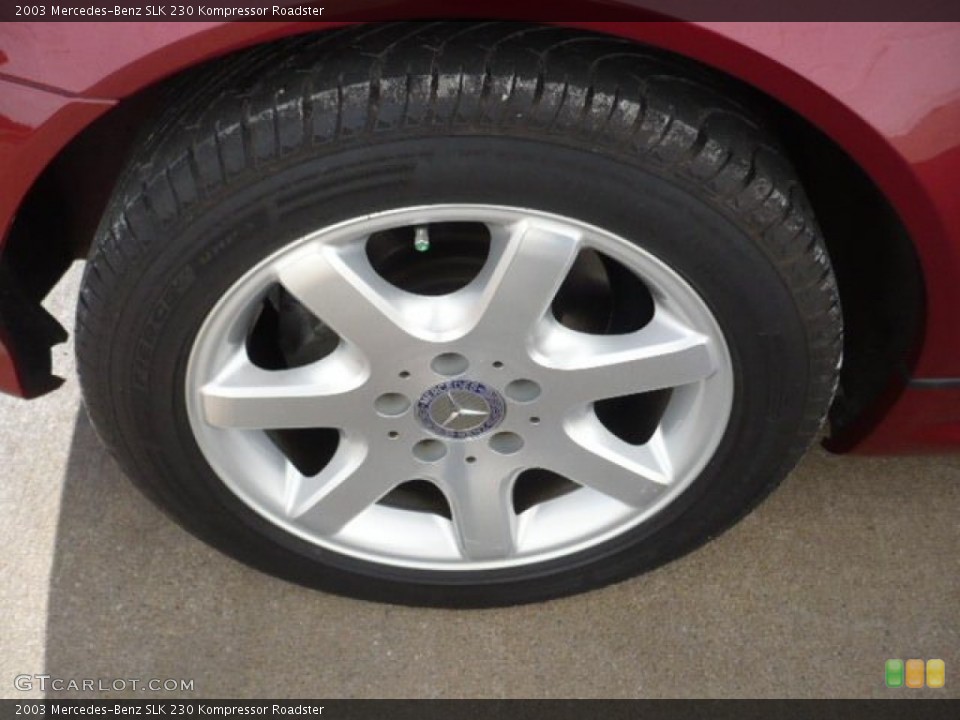 2003 Mercedes-Benz SLK 230 Kompressor Roadster Wheel and Tire Photo #55624620
