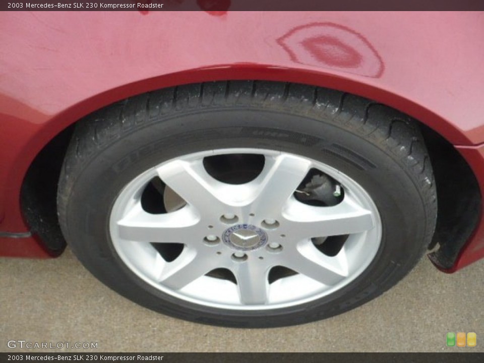 2003 Mercedes-Benz SLK 230 Kompressor Roadster Wheel and Tire Photo #55624631