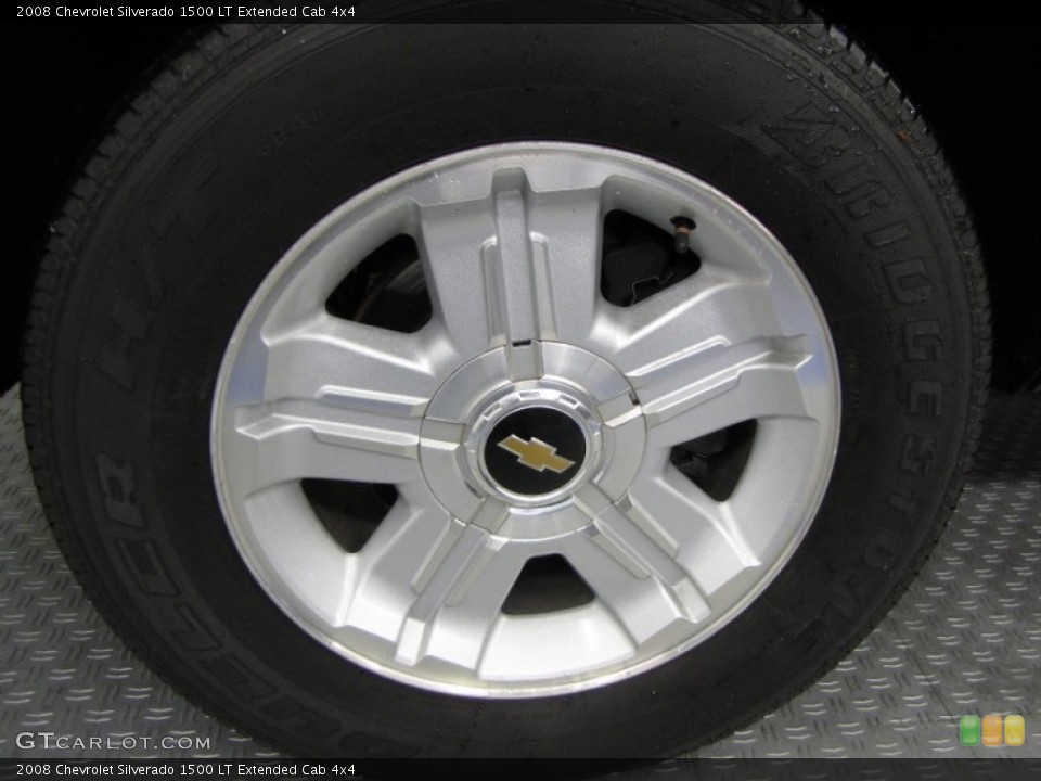2008 Chevrolet Silverado 1500 LT Extended Cab 4x4 Wheel and Tire Photo #55627823