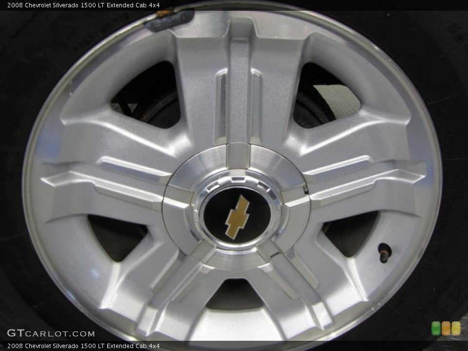 2008 Chevrolet Silverado 1500 LT Extended Cab 4x4 Wheel and Tire Photo #55627831