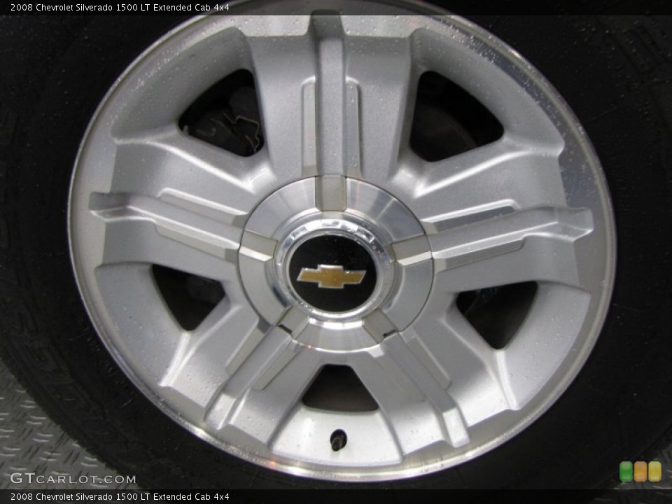 2008 Chevrolet Silverado 1500 LT Extended Cab 4x4 Wheel and Tire Photo #55627850