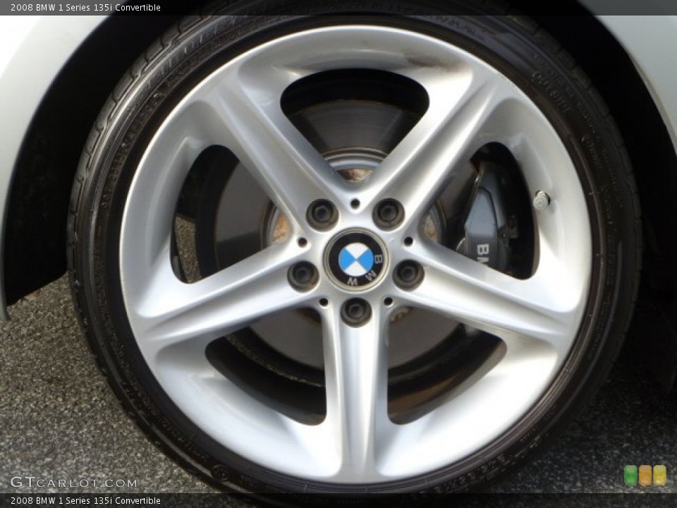 2008 BMW 1 Series 135i Convertible Wheel and Tire Photo #55633625